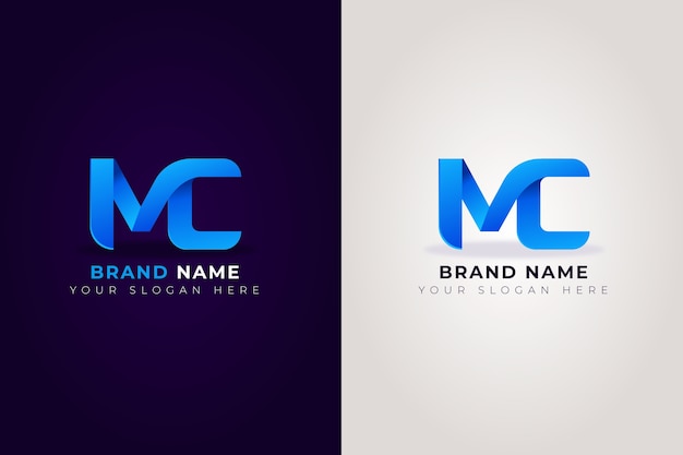 Gradient mc logo design