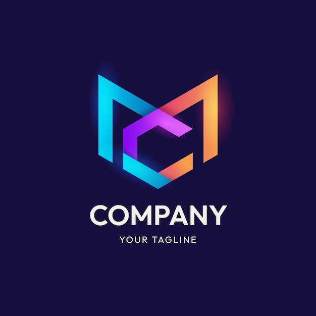 Gradient mc logo design