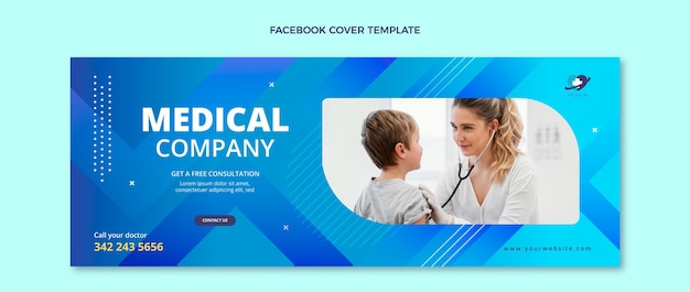 Gradient medical facebook cover
