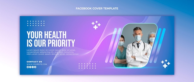 Gradient medical facebook cover