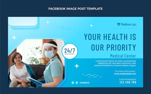 Gradient medical facebook post