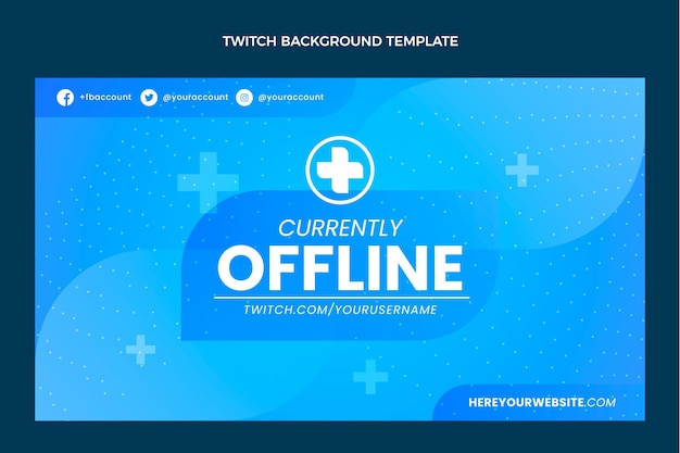 Gradient medical twitch background