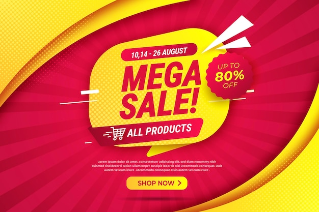 Gradient mega sale background