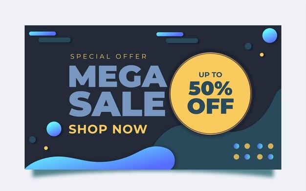 Free vector gradient mega sale background