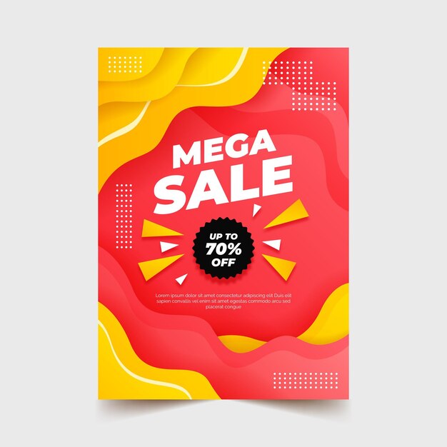 Gradient mega sale poster