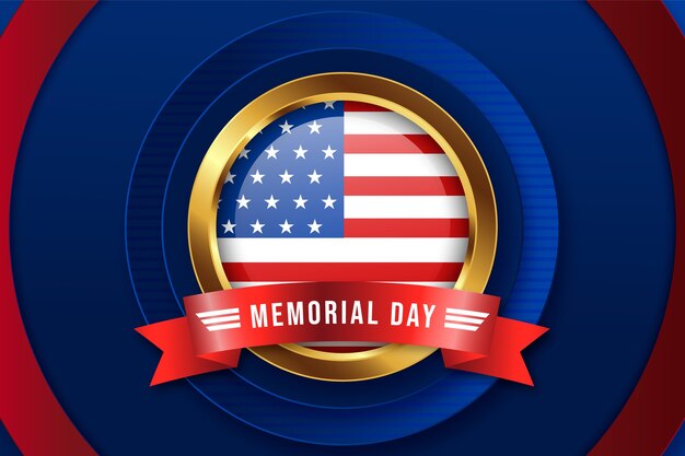 Gradient memorial day background