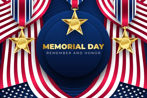 Gradient memorial day background