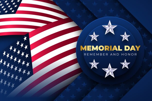 gradient memorial day background