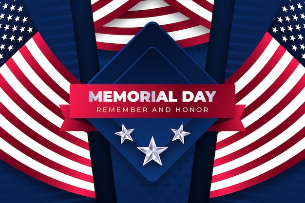 Gradient memorial day background