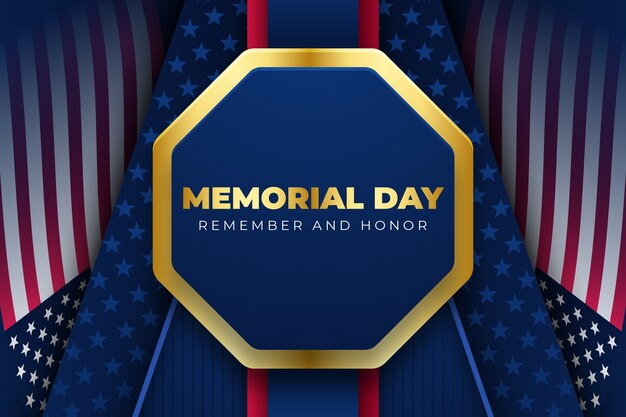 Gradient memorial day background