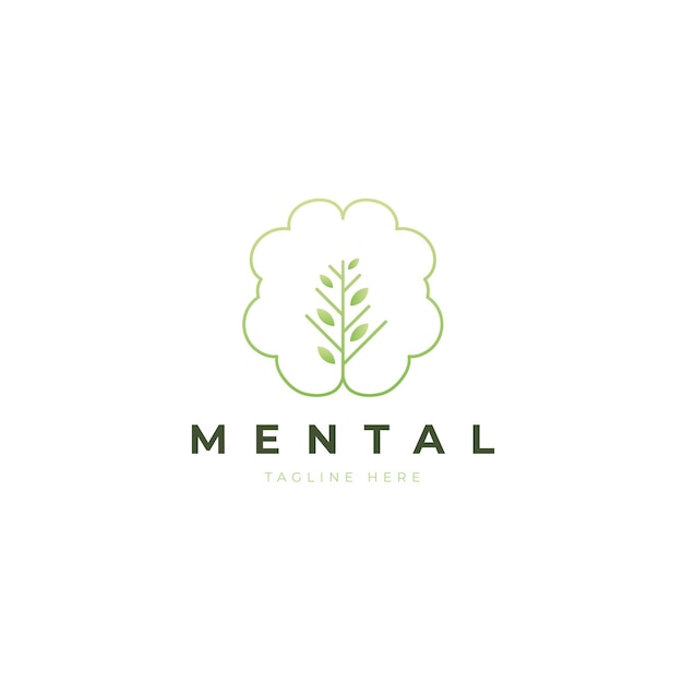 Градиентный логотип психического здоровья