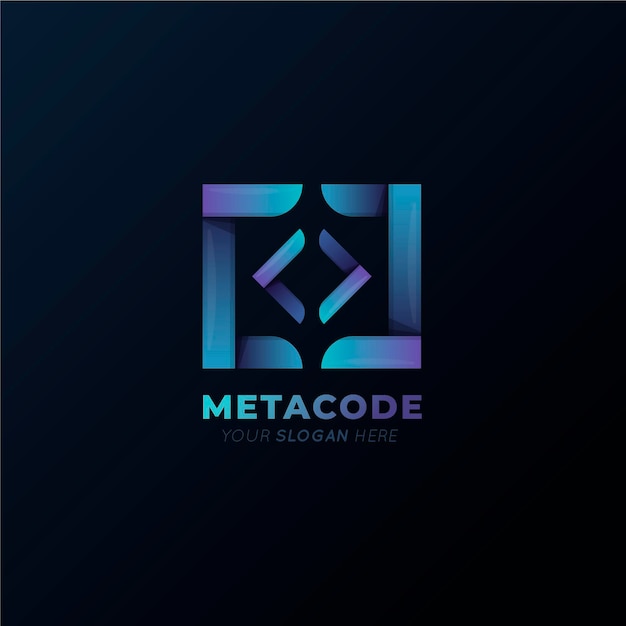 Gradient metacode logo