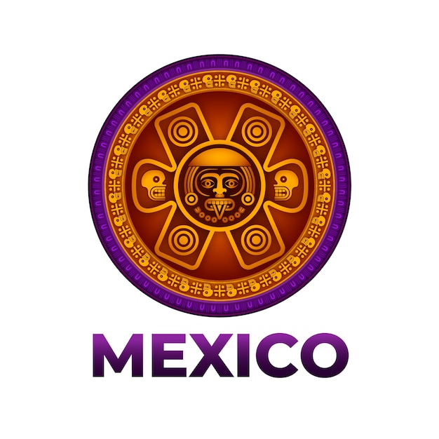 Free vector gradient mexico logo template