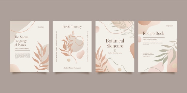 Gradient minimal hand drawn covers collection