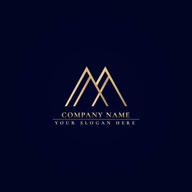 Gradient mm logo template