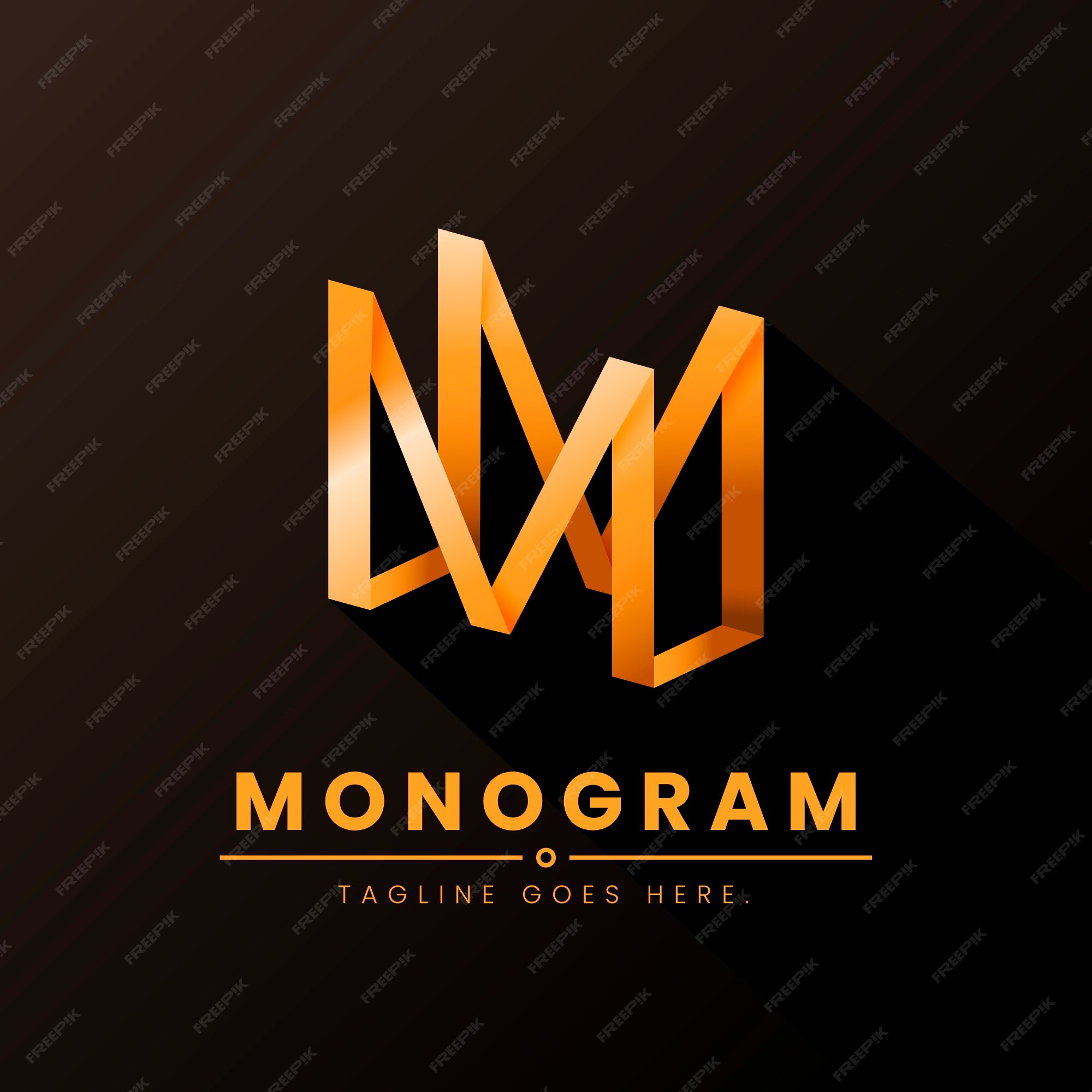 Free Vector  Gradient mm logo template