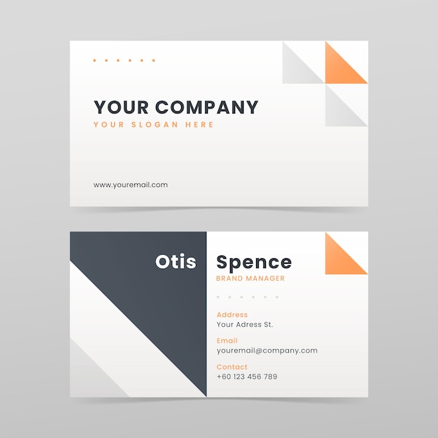 Free vector gradient modern business card