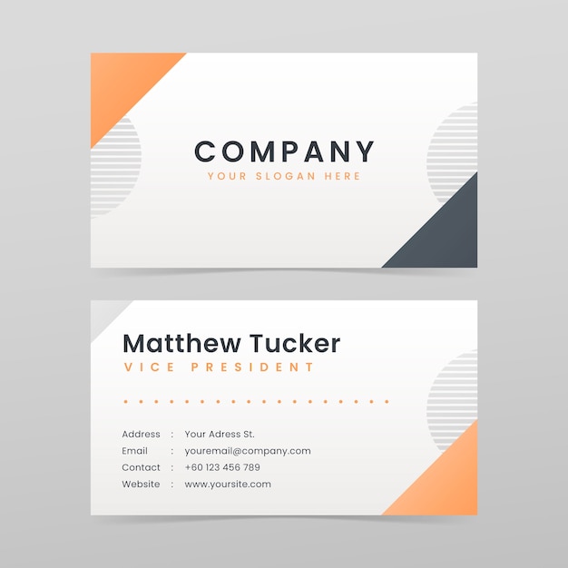 Free vector gradient modern business card