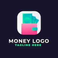 Free vector gradient money logo design