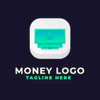 Free vector gradient money logo design