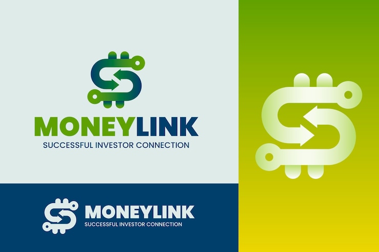 Free Vector gradient money logo template