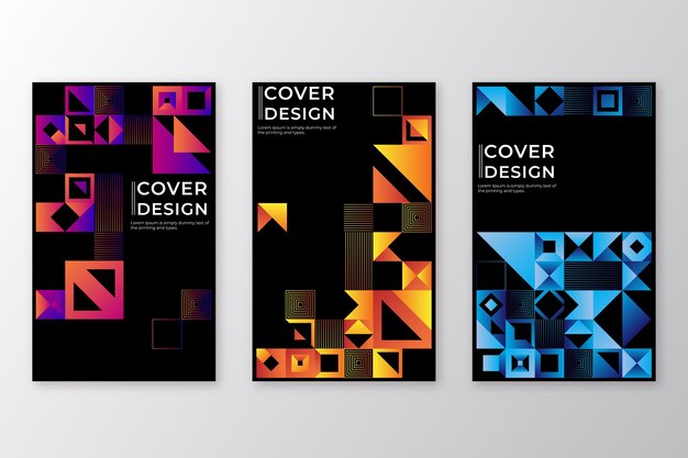 Gradient mosaic covers collection