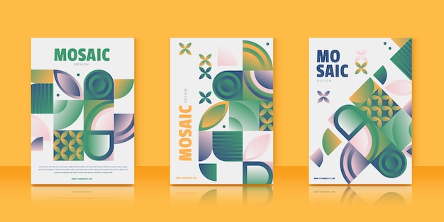 Gradient mosaic covers collection