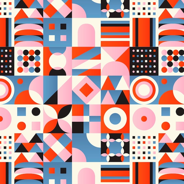 Free vector gradient mosaic pattern design