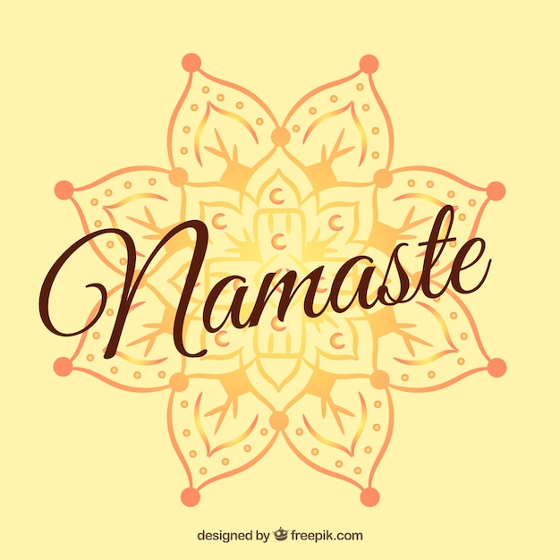 Gradient namaste background