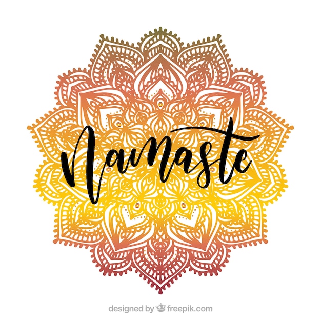 Gradient namaste background