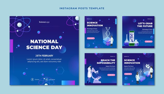 グラデーション国立科学デーのInstagramの投稿コレクション
