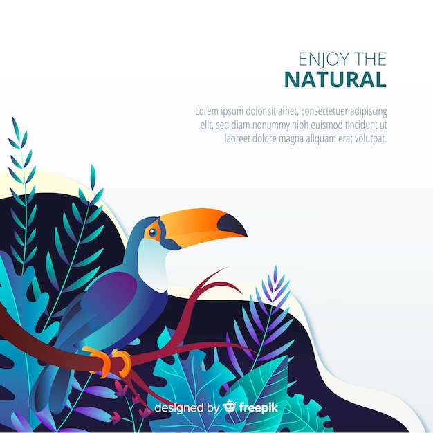 Free vector gradient nature background