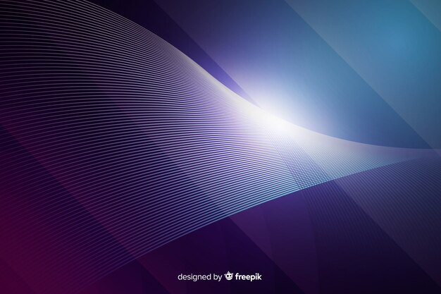 Gradient neon lights technology background