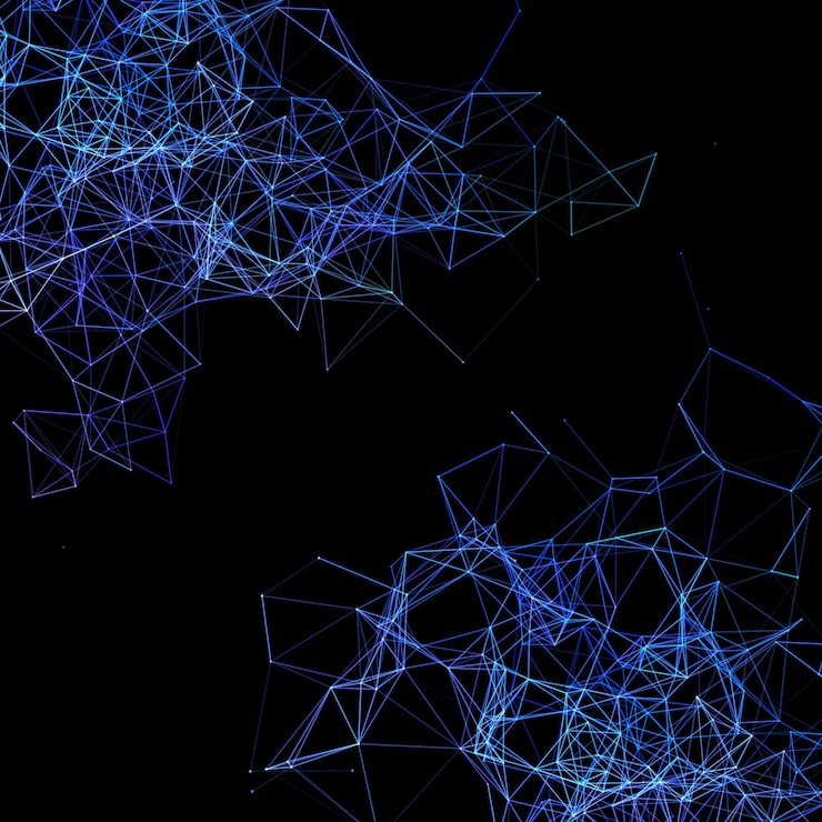 Free Vector gradient network connection background