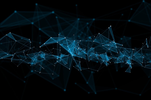 Gradient network connection background