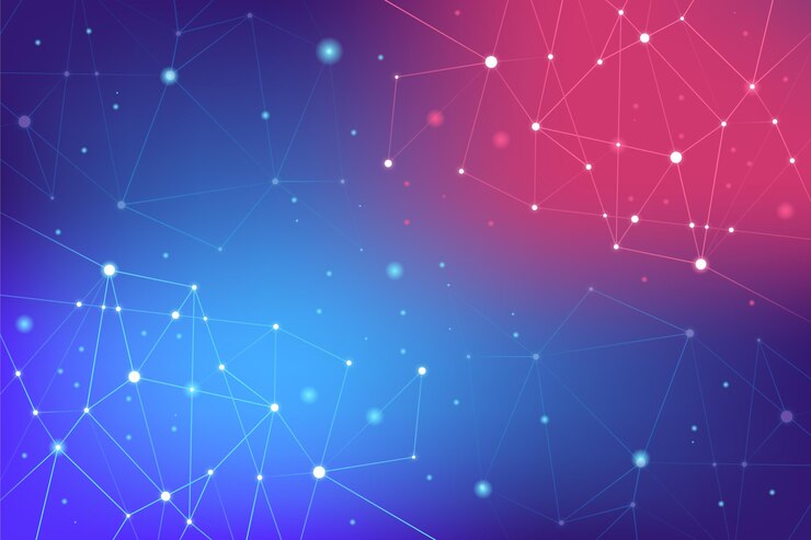 Free Vector gradient network connection background