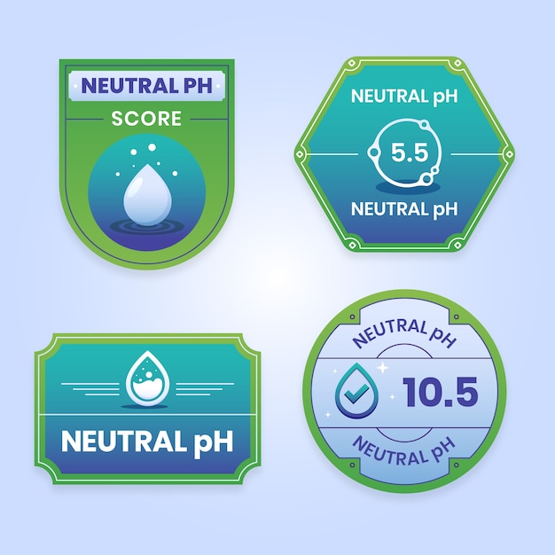 Gradient neutral ph labels