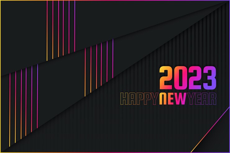 Free Vector gradient new year 2023 background