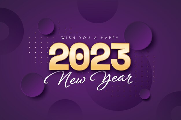 Gradient new year 2023 background