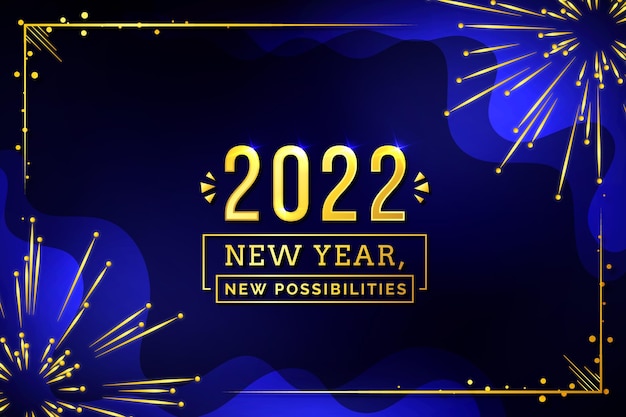 Gradient new year background