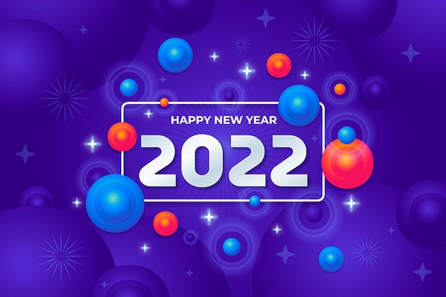 Gradient new year background