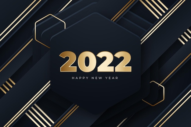 Free vector gradient new year background