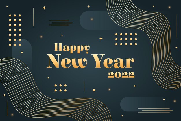 Gradient new year background