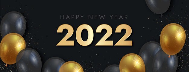 Gradient new year social media cover template