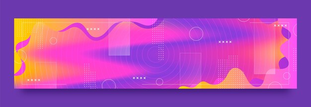 Gradient night club twitch banner