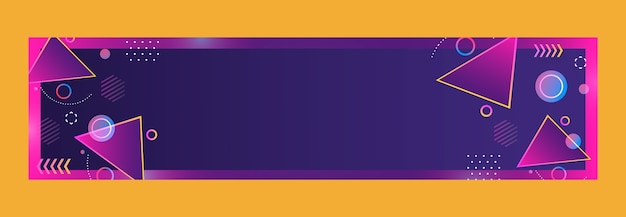 Gradient night club twitch banner