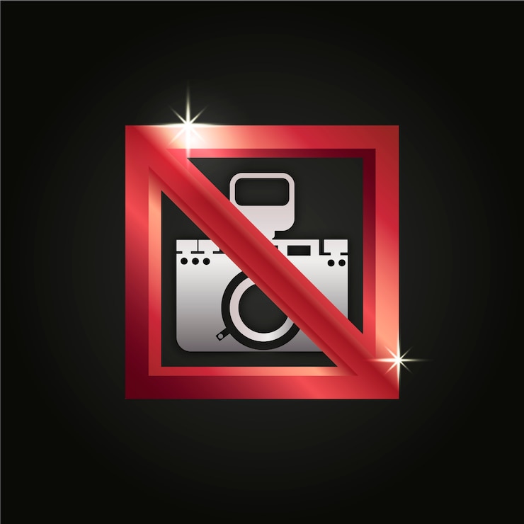 Free Vector gradient no photo sign design
