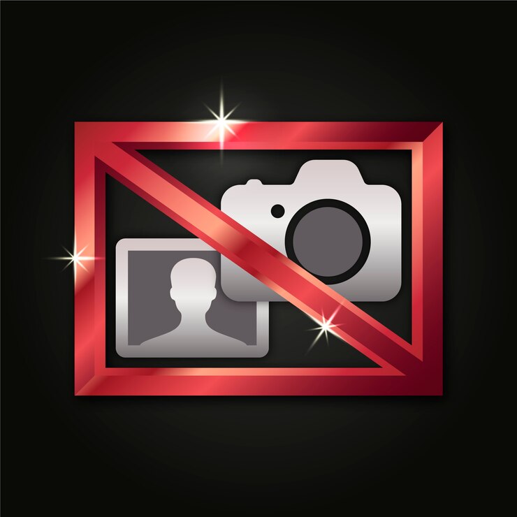 Free Vector gradient no photo sign design