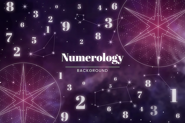 Gradient numerology illustration