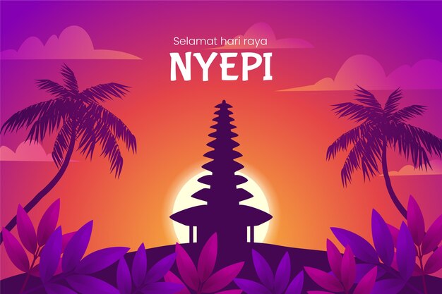 Gradient nyepi background